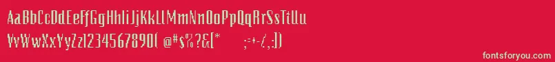 PixelsdreamDemibold Font – Green Fonts on Red Background