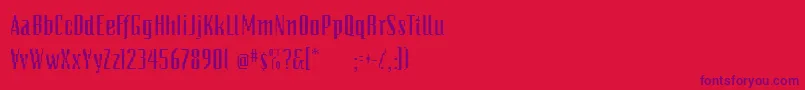 PixelsdreamDemibold Font – Purple Fonts on Red Background