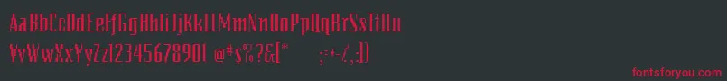 PixelsdreamDemibold Font – Red Fonts on Black Background