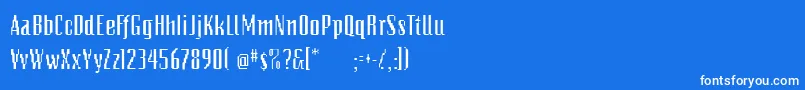 PixelsdreamDemibold Font – White Fonts on Blue Background