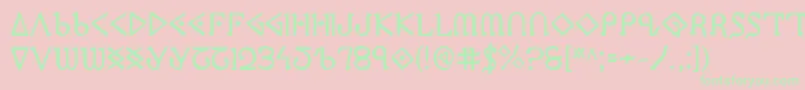 Ppressb Font – Green Fonts on Pink Background