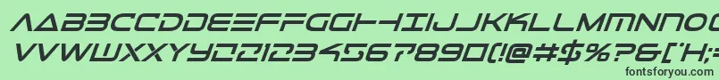 Telemarinesboldital1 Font – Black Fonts on Green Background