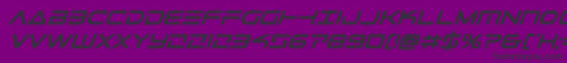 フォントTelemarinesboldital1 – 紫の背景に黒い文字