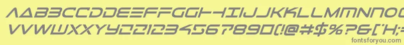 Шрифт Telemarinesboldital1 – серые шрифты на жёлтом фоне