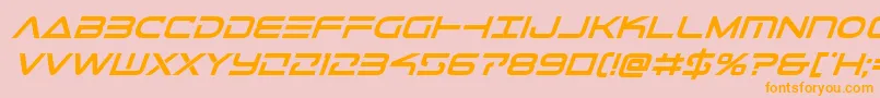 Telemarinesboldital1 Font – Orange Fonts on Pink Background