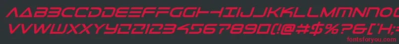 Telemarinesboldital1 Font – Red Fonts on Black Background