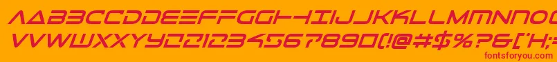 Telemarinesboldital1 Font – Red Fonts on Orange Background