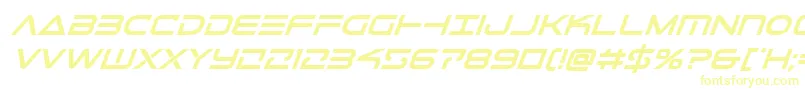 Telemarinesboldital1 Font – Yellow Fonts on White Background