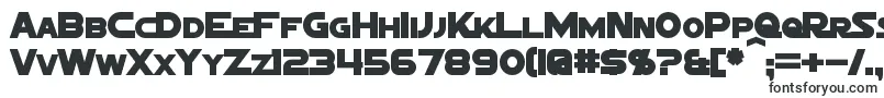 Шрифт SigmaFiveMarqueeBold – чёрные шрифты на белом фоне