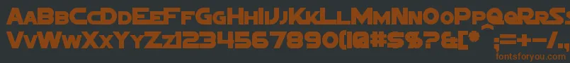 fuente SigmaFiveMarqueeBold – Fuentes Marrones Sobre Fondo Negro