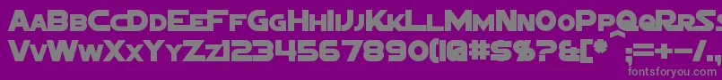 Шрифт SigmaFiveMarqueeBold – серые шрифты на фиолетовом фоне