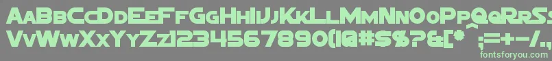 Шрифт SigmaFiveMarqueeBold – зелёные шрифты на сером фоне