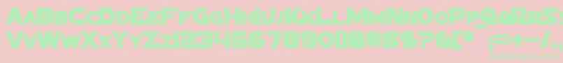 SigmaFiveMarqueeBold Font – Green Fonts on Pink Background