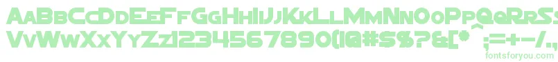 SigmaFiveMarqueeBold-Schriftart – Grüne Schriften auf weißem Hintergrund