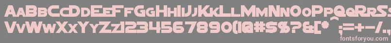 Шрифт SigmaFiveMarqueeBold – розовые шрифты на сером фоне