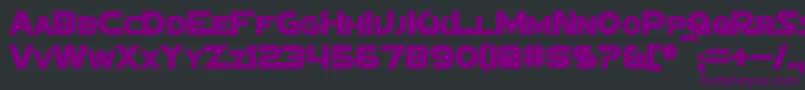 フォントSigmaFiveMarqueeBold – 黒い背景に紫のフォント
