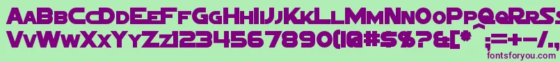SigmaFiveMarqueeBold Font – Purple Fonts on Green Background
