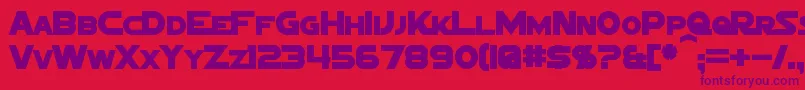 SigmaFiveMarqueeBold Font – Purple Fonts on Red Background