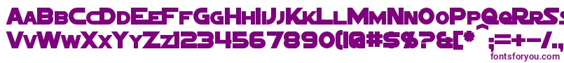 フォントSigmaFiveMarqueeBold – 白い背景に紫のフォント