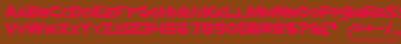 Шрифт SigmaFiveMarqueeBold – красные шрифты на коричневом фоне
