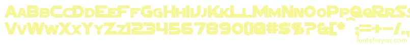 Шрифт SigmaFiveMarqueeBold – жёлтые шрифты