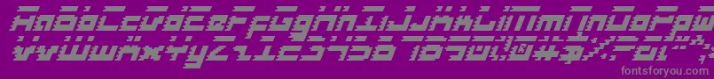 Шрифт RoidRageItalic – серые шрифты на фиолетовом фоне