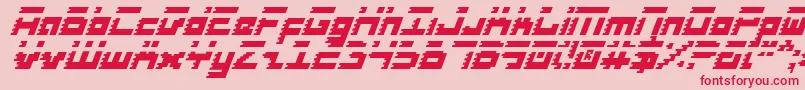 Шрифт RoidRageItalic – красные шрифты на розовом фоне