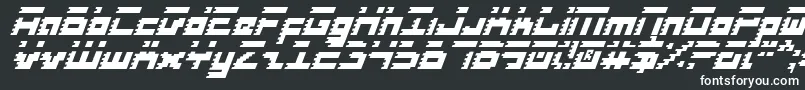 RoidRageItalic-fontti – valkoiset fontit