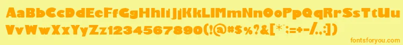 Подробнее о шрифте Gardenparty Шрифт Gardenparty – оранжевые шрифты на жёлтом фоне