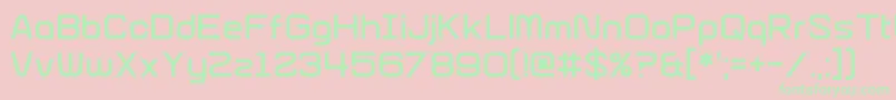 GlitchSlap Font – Green Fonts on Pink Background