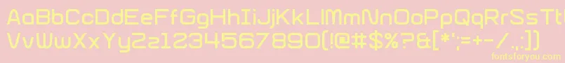 GlitchSlap Font – Yellow Fonts on Pink Background