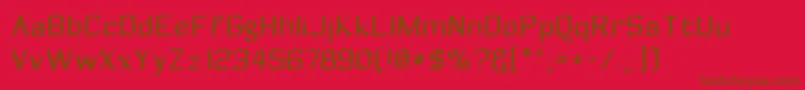 Zyphyte Font – Brown Fonts on Red Background
