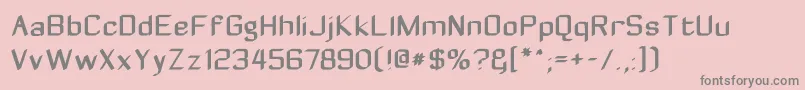 Zyphyte-Schriftart – Graue Schriften auf rosa Hintergrund