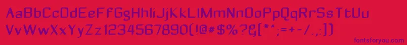 Zyphyte Font – Purple Fonts on Red Background