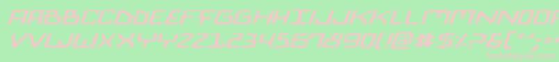 fuente BionicComicExpandedItalic – Fuentes Rosadas Sobre Fondo Verde