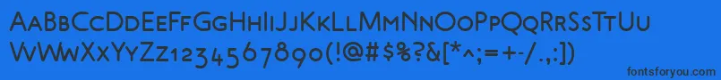 MalvernScBold Font – Black Fonts on Blue Background