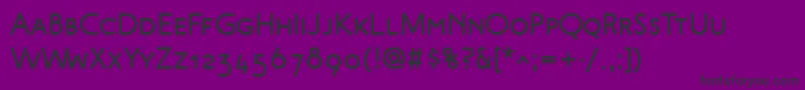 フォントMalvernScBold – 紫の背景に黒い文字