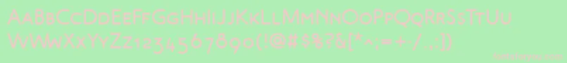 MalvernScBold Font – Pink Fonts on Green Background