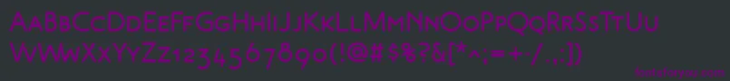 Шрифт MalvernScBold – фиолетовые шрифты на чёрном фоне