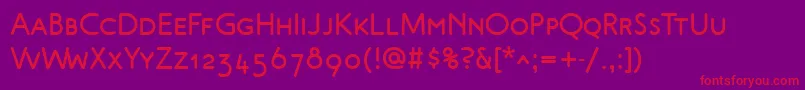 MalvernScBold Font – Red Fonts on Purple Background