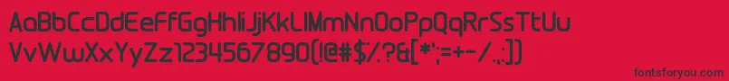 FoolsErrand Font – Black Fonts on Red Background