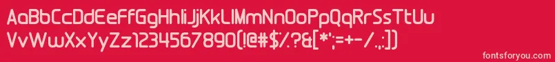 Шрифт FoolsErrand – розовые шрифты на красном фоне