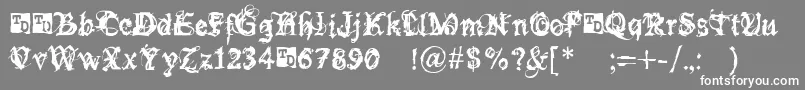 BokononTrialVersion Font – White Fonts on Gray Background