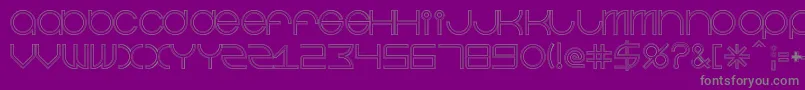 BeastmodeDoubleline Font – Gray Fonts on Purple Background