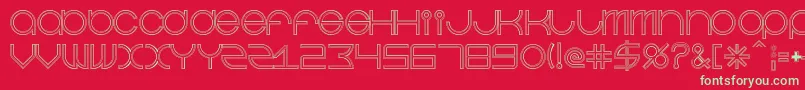 BeastmodeDoubleline Font – Green Fonts on Red Background