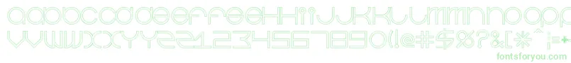 BeastmodeDoubleline-Schriftart – Grüne Schriften auf weißem Hintergrund