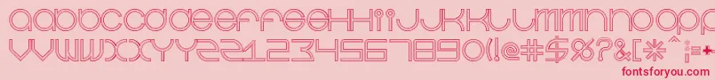 BeastmodeDoubleline Font – Red Fonts on Pink Background