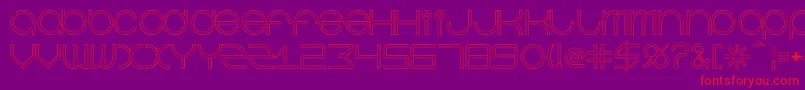 BeastmodeDoubleline Font – Red Fonts on Purple Background
