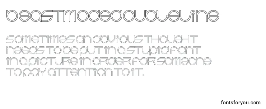 Review of the BeastmodeDoubleline Font