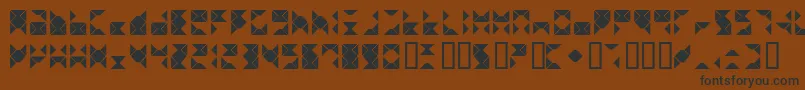 Шрифт Triangel – чёрные шрифты на коричневом фоне